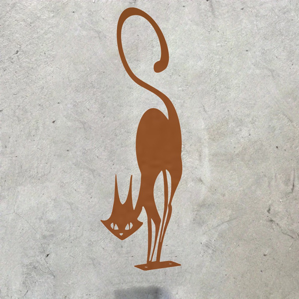 Resistant Iron Cat Tree - Branch Ornament: Add Lively Appeal to Your Garden! Outdoor Statues.-5