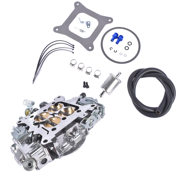 化油器 750 CFM Billet Aluminum 4 Barrel Square Bore Double Pumper Race Carburetor BR-67200 Gasoline Mechanical No Choke-4
