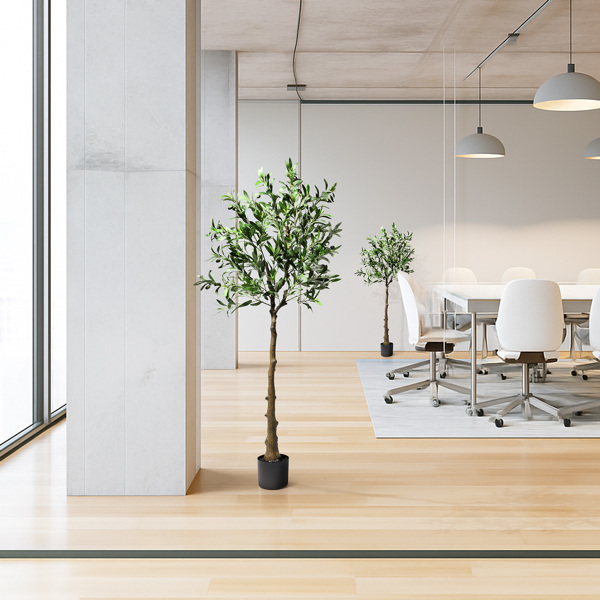 150cm olive tree 650 leaves 26 fruits PVC silk cloth artificial tree-9