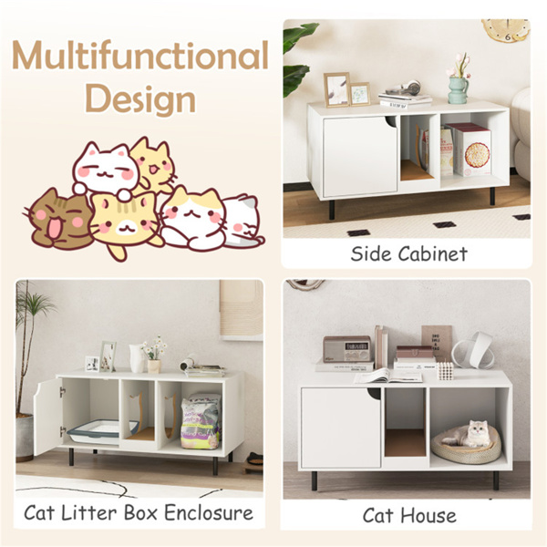 白色猫砂箱外壳 （amazon shipping-发货，WALMART/amazon禁止销售）周末不发货-10