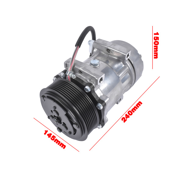 汽车空调压缩机 A/C Compressor for International 4300 4300LP MV607 Base Durastar 4300 4034409C1-6