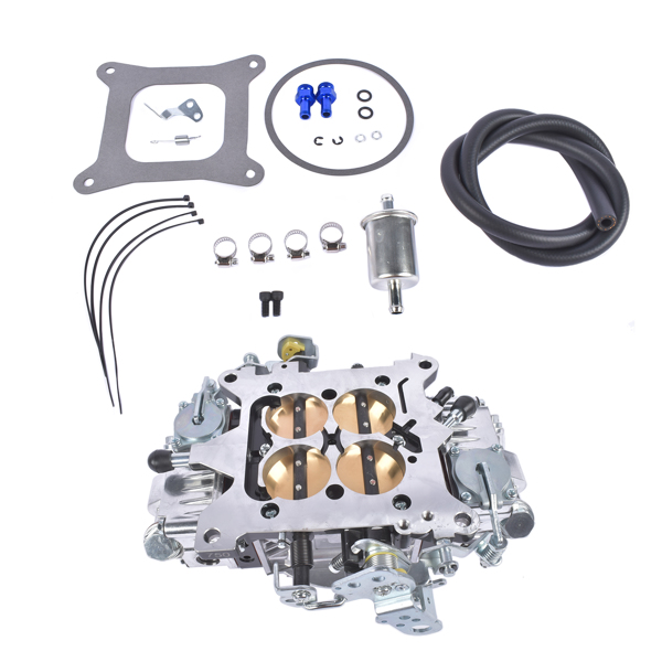 化油器 750 CFM Billet Aluminum 4 Barrel Square Bore Double Pumper Race Carburetor BR-67200 Gasoline Mechanical No Choke-6