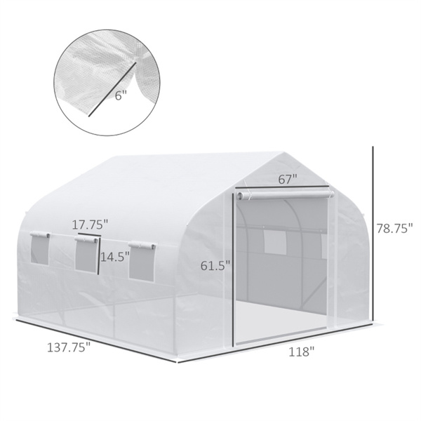 温室棚/户外步入式隧道温室温室-AS （ Amazon Shipping）（WalMart禁售）（周末不发货）-2