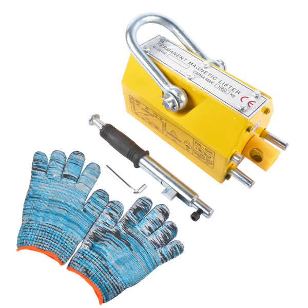 起重器 2200 lbs/1000 kg Lifting Capacity Permanent Magnetic Lifter Lifting Magnet Neodymium Hoist-2