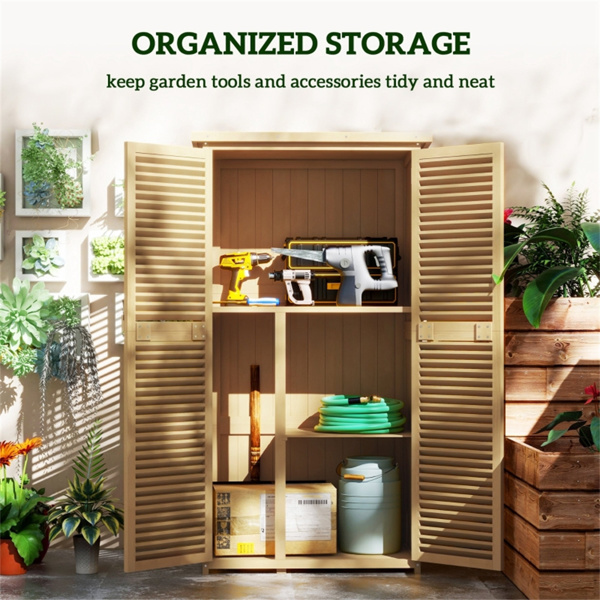 室外花园储物棚工具房 （ Amazon Shipping）（WalMart禁售）（周末不发货）-7