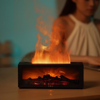 七彩火焰壁炉加湿器