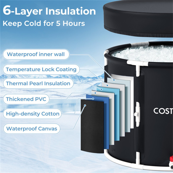 250 L Foldable Ice Bath Tub -8