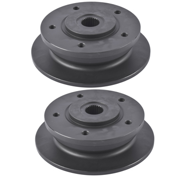 2Pcs Front Wheel Brake Hub Rotor Disc Replacement for John Deere Gator HPX 4x4 615E 815 620i 850D XUV AM142950 M159548 M164367 M156363