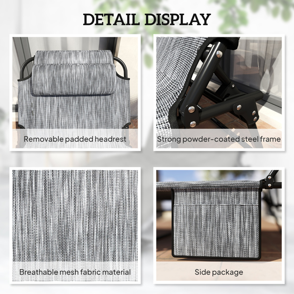 Folding Lounge Chairs / beach chair ( Amazon Shipping)（Prohibited by WalMart）-5