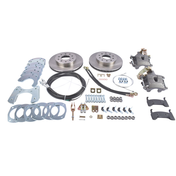 Complete Bolt-On Rear Disc Brake Conversion Kit Replacement for Ford 9 Inch and 8 Inch Axles Housings-2