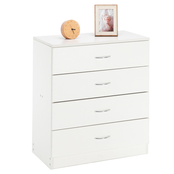 Modern Simple 4-Drawer Dresser White-5