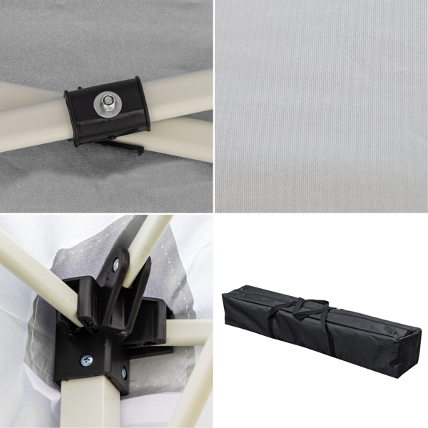 3 x 3M Portable Home Use Waterproof Folding Tent White-42