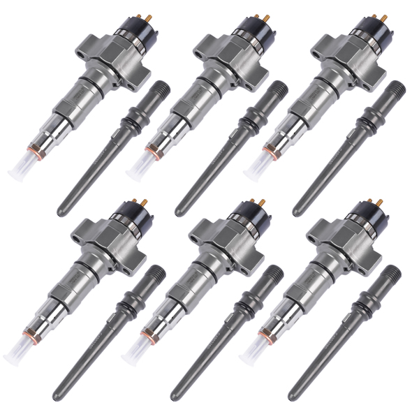 Set of 6 Diesel Common Rail Fuel Injectors Fit for Cummins Automotive 8.9 Liter ISC/ISL Engines 2872127 4954679 4954927 4984332-5
