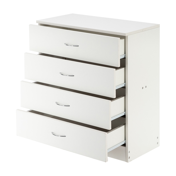 Modern Simple 4-Drawer Dresser White-8