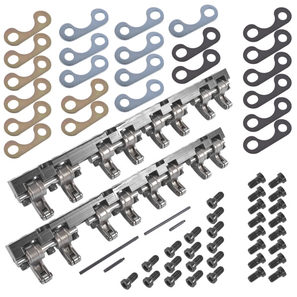 Shaft Mount Style 1.5 Ratio Stainless Steel Roller Rocker Arms Fit for Chevy SBC 350-4