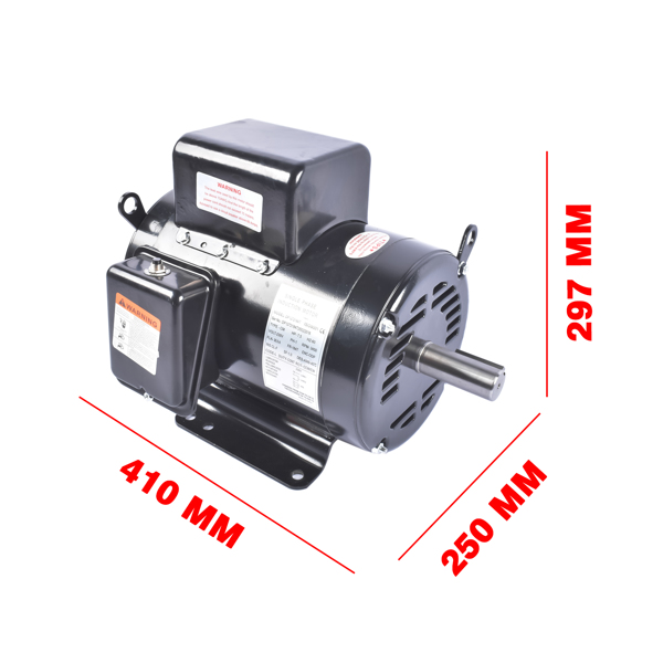 7.5HP Air Compressor Electric Motor 3450RPM 184T Frame 230V Single Phase 2-3/4" Shaft Length-14