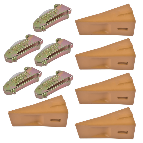 X290 Sharp Bucket Teeth/Tooth with K290S Flexpins Fit for Mini Excavator 5Pcs-2