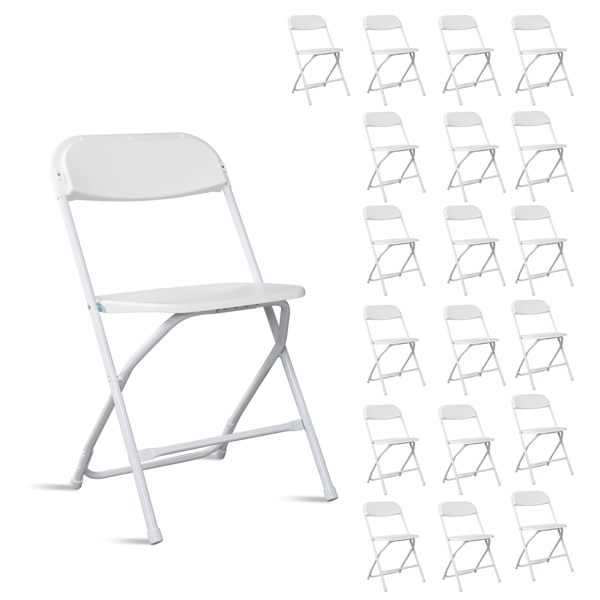 【Replace 10995986】10pcs Injection Molding Classic Garden Plastic Folding Chair White-22