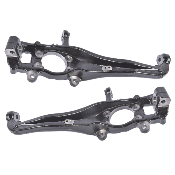 Front Left Right Side Steering Knuckles Fit for Nissan Frontier 2005-2019 Pathfinder 2005-2012 Xterra 2005-2012 All Engine Sport Utility Cast Iron Black 40015-EA000 698-267 40014-EA000 698-266-1