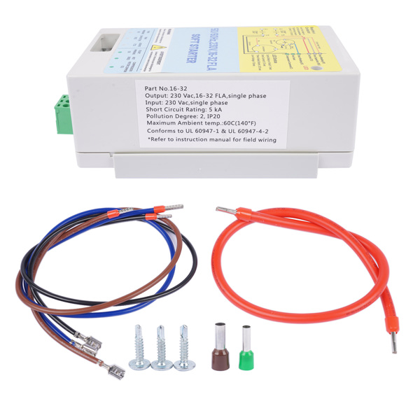 16-32A 230 Volts AC Soft Starter Motor Protection Replacement for Utility/Generator Power-7