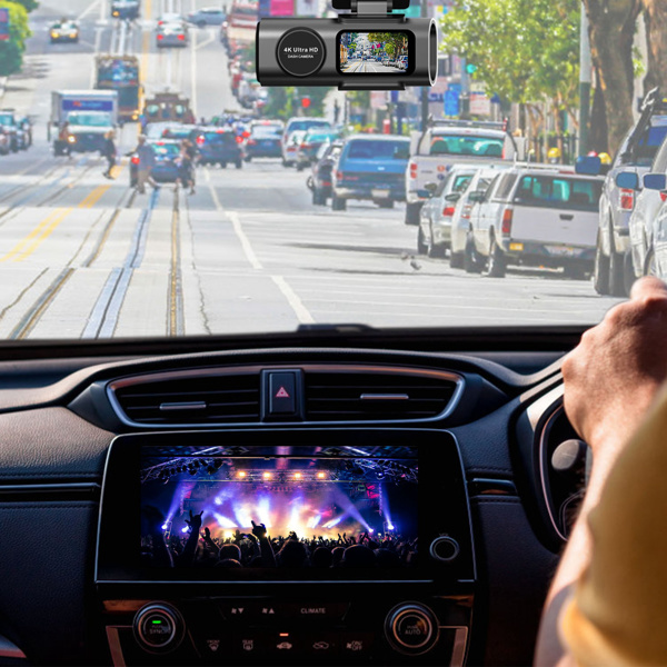 4K+1080P Dual Dash Cam Front & Rear with WiFi & Free 64 GB Card | 140°/120° Wide-Angle Loop Recording | G-Sensor & Night Vision | Mini Aluminum Alloy Car Camera, Easy Install-8