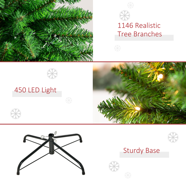 7.5 ft 圣诞树， -AS （周末不发货）（ Amazon Shipping）（WalMart禁售）-7