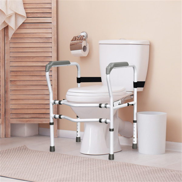   Steel safety toilet railing with multiple adjustable gears-6