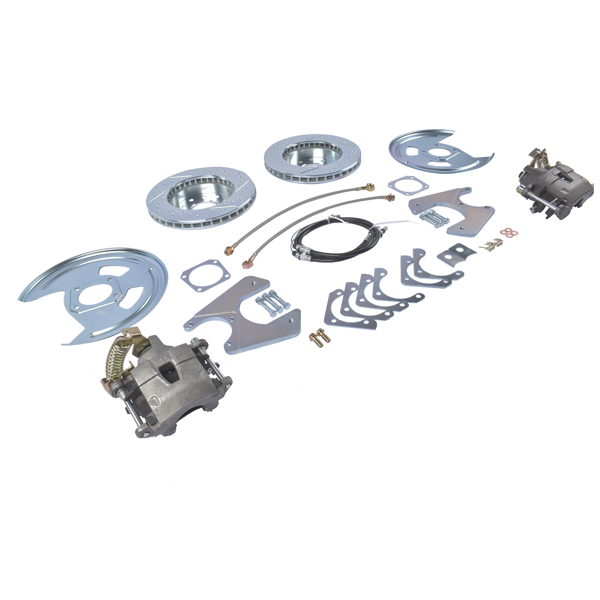 Rear Disc Brake Conversion Kit with Brake Cables Std Rotors Fit for GM A F-Body 1964-1977-3