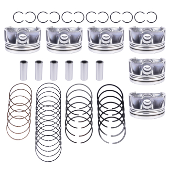 活塞环套装 6x Pistons & Rings Set STD For VW Porsche Audi S4 B9 S5 A6 A7 Q7 3.0 TFSI EA839