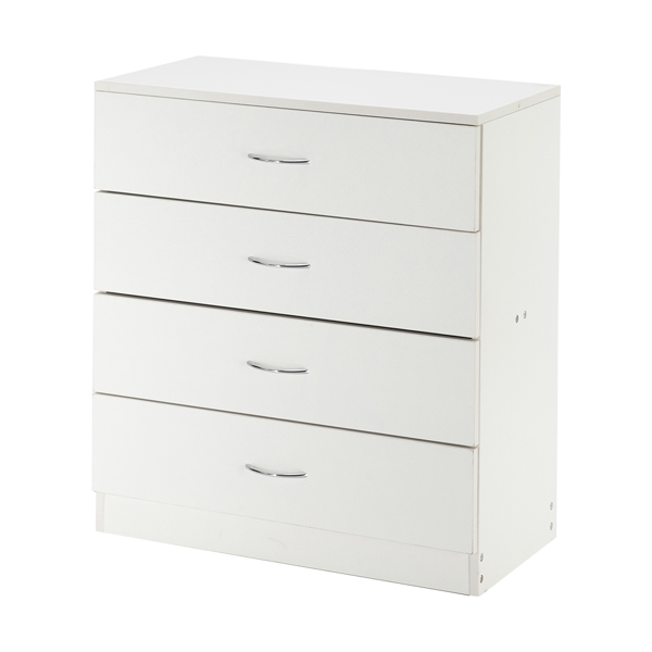 Modern Simple 4-Drawer Dresser White-11
