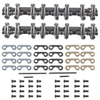 Shaft Mount Style 1.6 Ratio Stainless Steel Roller Rocker Arms Fit for Chevy SBC 350