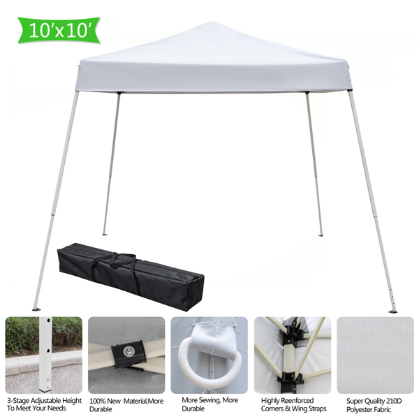 3 x 3M Portable Home Use Waterproof Folding Tent White-26
