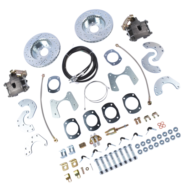 DBK9 Complete Rear-End Bolt-On Disc Brake Conversion Kit for Ford 8 Inch or 9 Inch Small Bearing-7