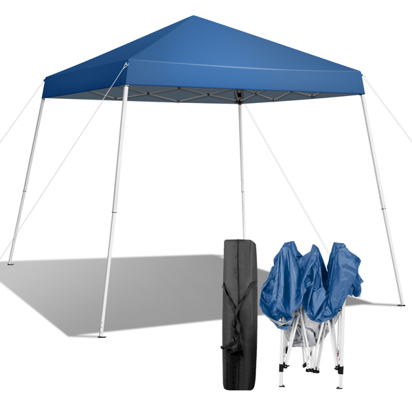 2.4 x 2.4m Portable Home Use Waterproof Folding Tent Blue-20