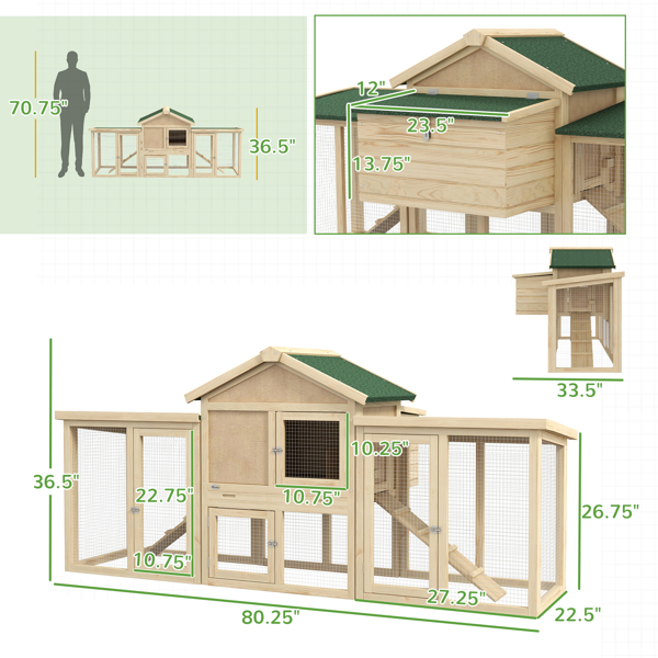 Chicken Coop  ( Amazon Shipping)（Prohibited by WalMart）-2