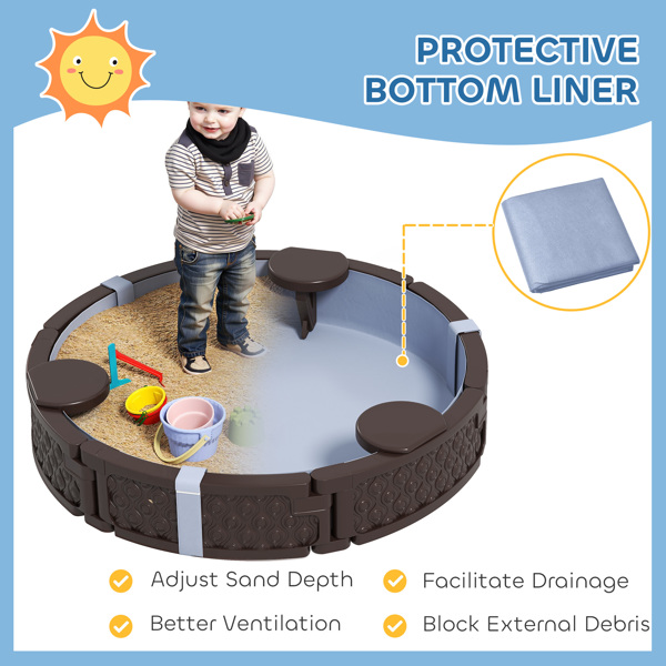 Kids Sandbox with Cover ( Amazon Shipping)（Prohibited by WalMart）-4
