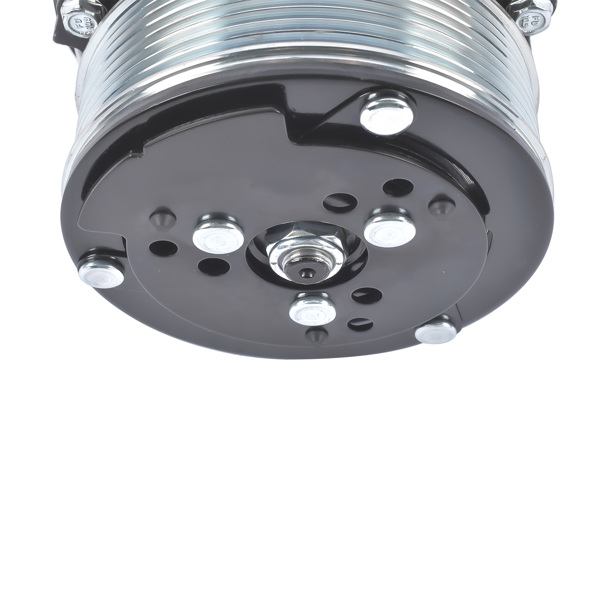 12V A/C Air Conditioning Compressor w/Clutch Replacement for Sanden 508 8-Groove Serpentine Pulley HC5004C-11