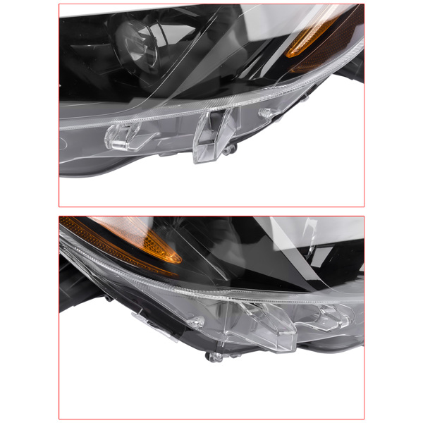 Pair Left+Right LED Headlight Lamp Assembly Replacement for Toyota RAV4 2.5L 2022 2023 2024 811500R350 811100R350-8