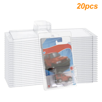 20PCS Clear Protector Cases Model Car Clamshell Cases Display Case Clear