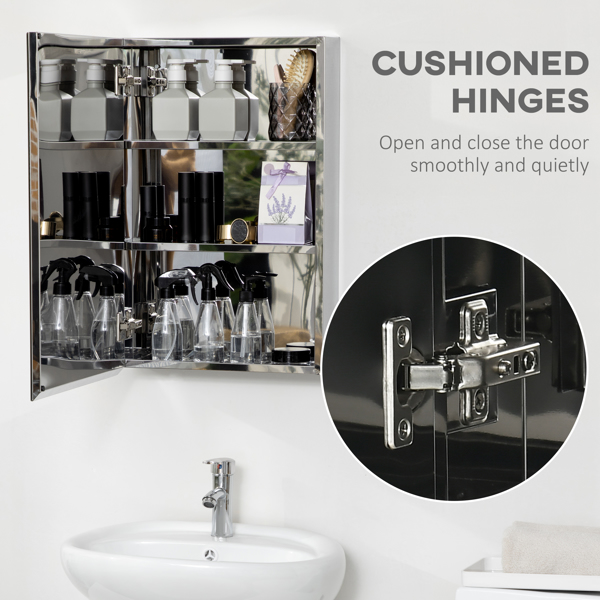 Bathroom Cabinet with Mirror ( Amazon Shipping)（Prohibited by WalMart）-5