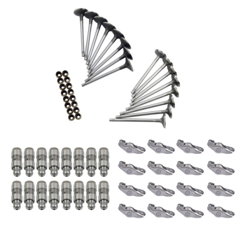 气门套装 16x Intake Exhaust Rocker Arms Lifters+16x Valves For VW Jetta Passat Audi 2.0 022109423D 06E109417P 06D109611H