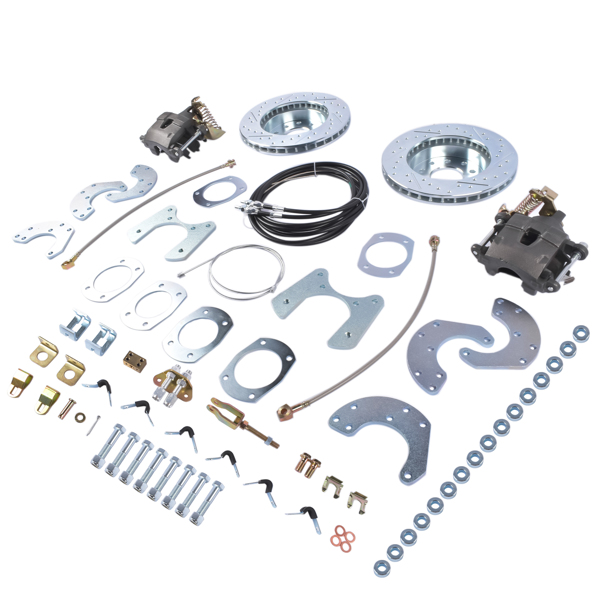 DBK9 Complete Rear-End Bolt-On Disc Brake Conversion Kit for Ford 8 Inch or 9 Inch Small Bearing-10