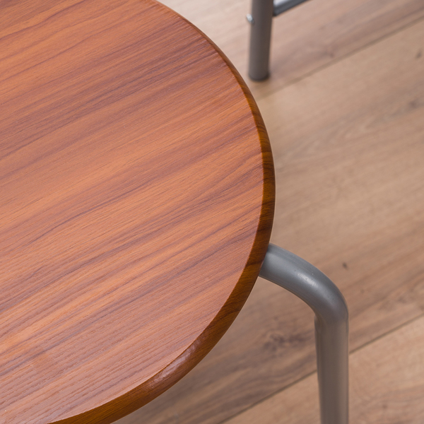【Replace 35204938】Brown Wood Grain PVC Breakfast Table (One Table and Two Chairs)-31