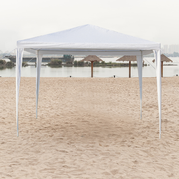 3 x 3m Waterproof Tent with Spiral Tubes White-4