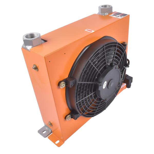 New DC12V AH1012T-CA Industrial Hydraulic Oil Cooler Flow Fan Radiator 100L/min-6