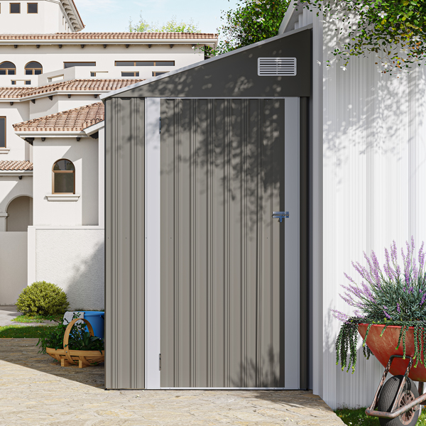 Campcraft Optional two-color storage shed, single hinge door, solid structural design, good ventilation, surface with protective film, and suitable for various scenarios-2