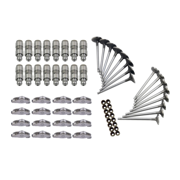 气门套装 16x Intake Exhaust Rocker Arms Lifters+16x Valves For VW Jetta Passat Audi 2.0 022109423D 06E109417P 06D109611H-6