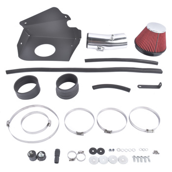 Air Intake System Fit for Nissan Maxima Sedan 3.5L V6 GAS 2009-2023 Aluminum Non-Woven Synthetic Polished Red Air Filter HPR9606
