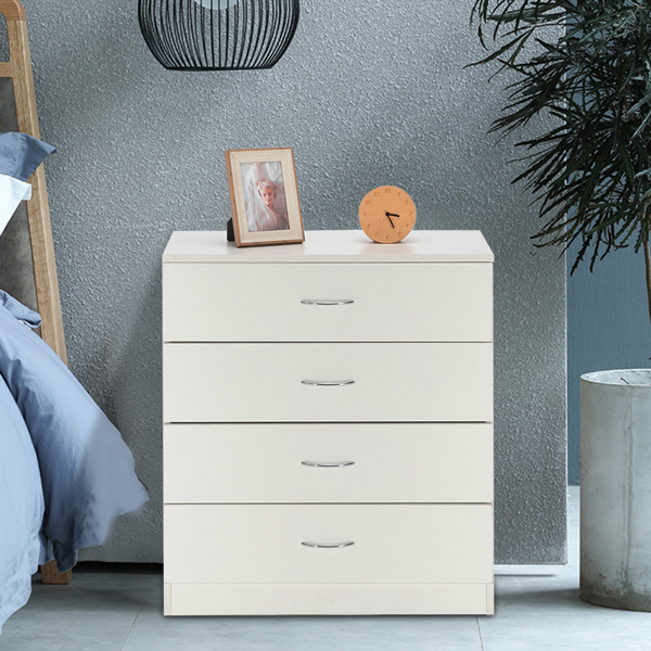 Modern Simple 4-Drawer Dresser White-1