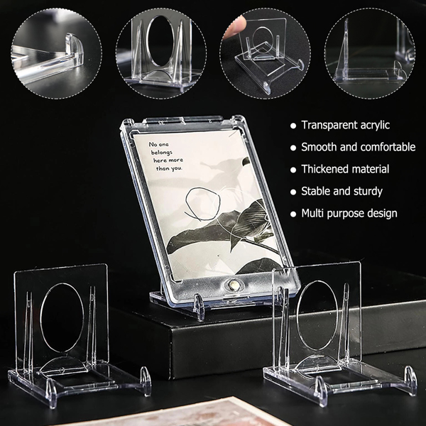 Acrylic Clear Stand for Trading Card Holders Small Display Stand 20pcs-4